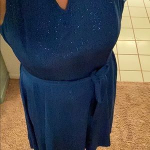 Blue Formal fashions size 16 glitter dress